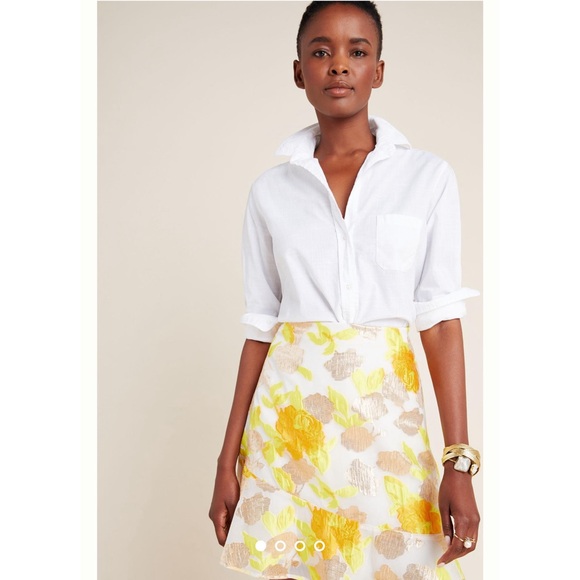 Anthropologie Maeve Faye Flounced Jacquard Mini Skirt NWT Size 16 (XL) - Picture 4 of 14